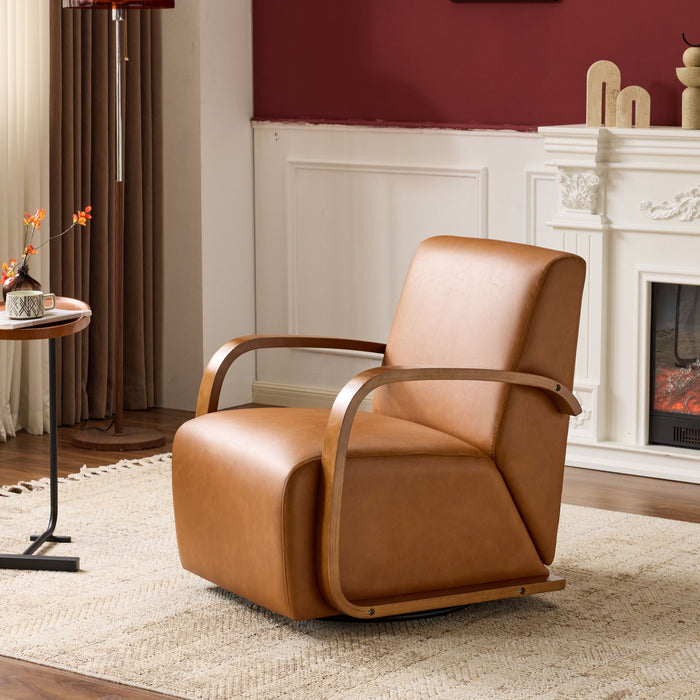 Swivel Accent Rotatable Ergonomic Single Chair For Living Room