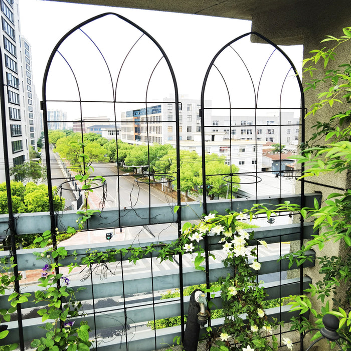 Metal Garden Trellis Rustproof Trellis For Climbing Plant, Outdoor Flower Support
