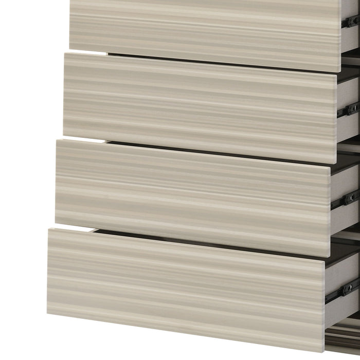 Leonor - 5 Drawer Chest - Gray
