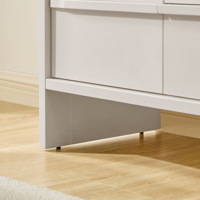 Sideboard Buffet Cabinet With Storage, 2 Doors 3 Drawers