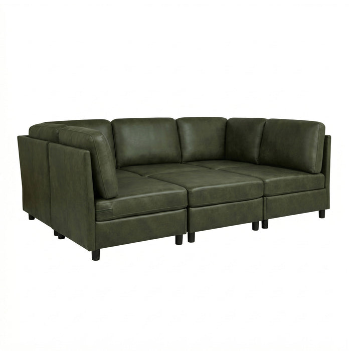Upholstered Modular Sectional With Custom Configuration And Removable Cushions