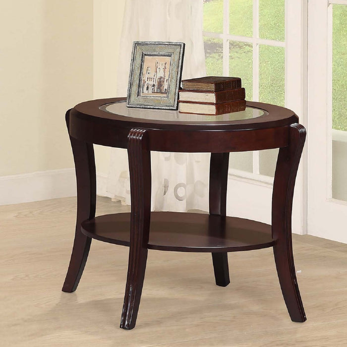 Table With Tempered Glass Shelf