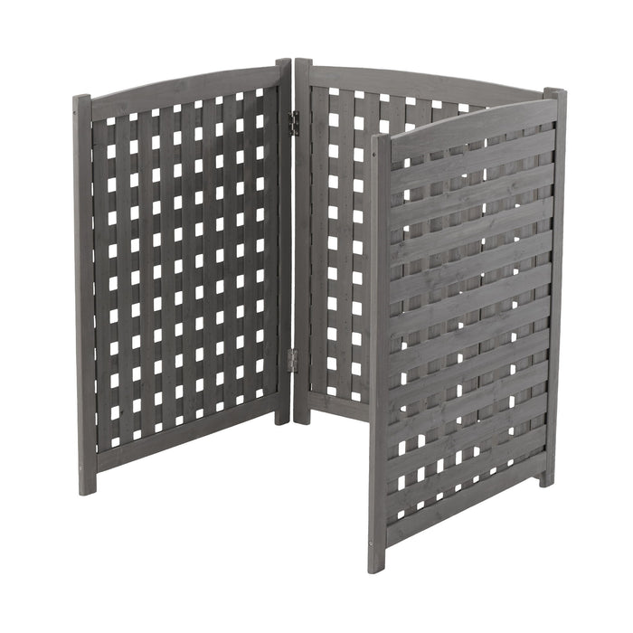 3 Panel Outdoor Air Conditioner Fence Screen