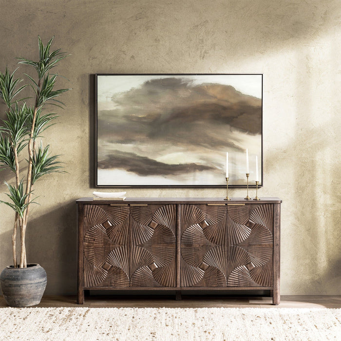 Lina - 4 Door Cabinet - Kona Brown