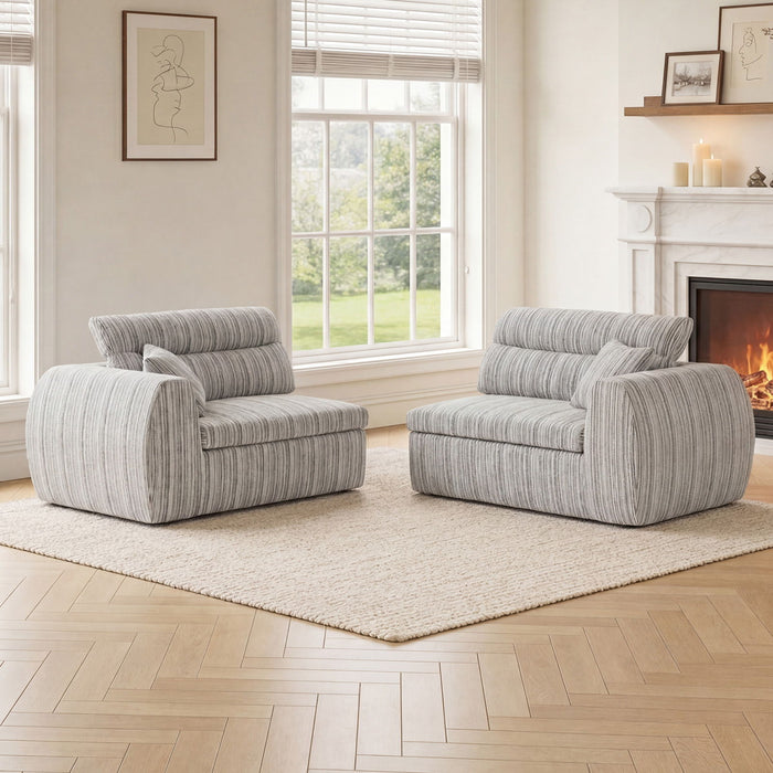 3 Seater, Couch With Throw Pillows For Living Room