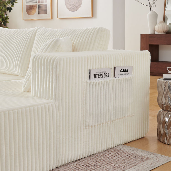 U - Shaped Modular Sectional Sofa For Living Room