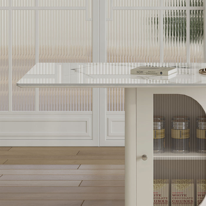 Dining Table Set With Storage, Includes Chairs For Kitchen