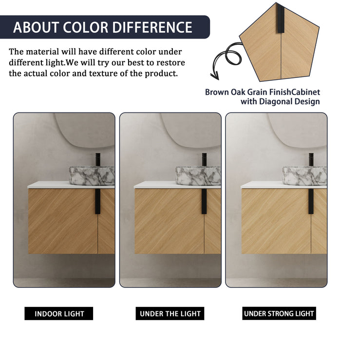 Wall Mounted Design Bathroom Vanity & Art Sink