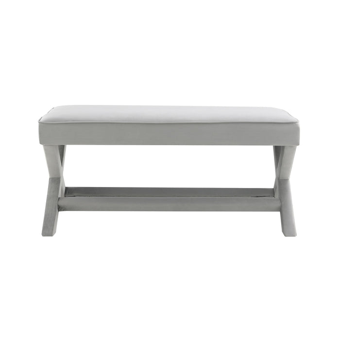 Comfort Double Bench Upholstered With X Crossed Legs