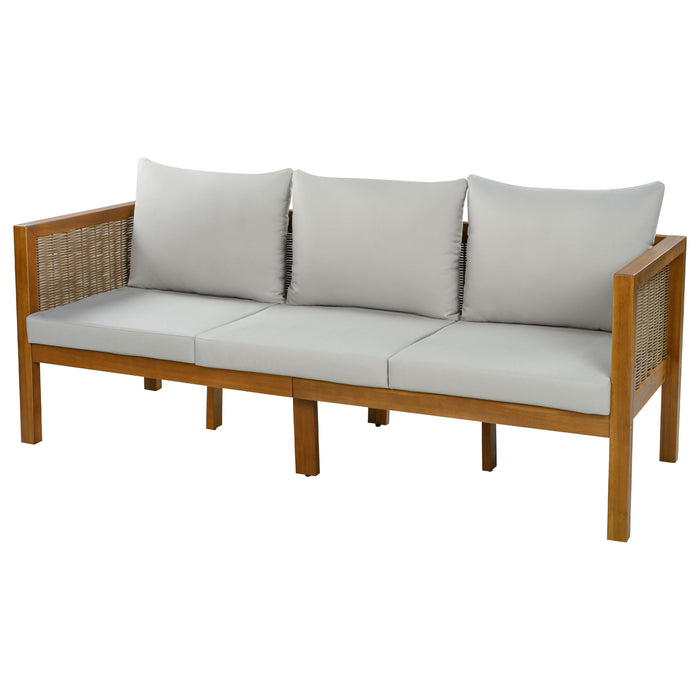 Patio Set Outdoor With Coffee Table And Cushions