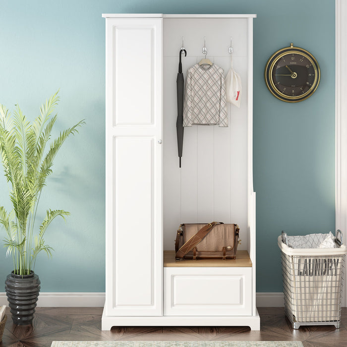 Hall Tree With Flip Up Bench