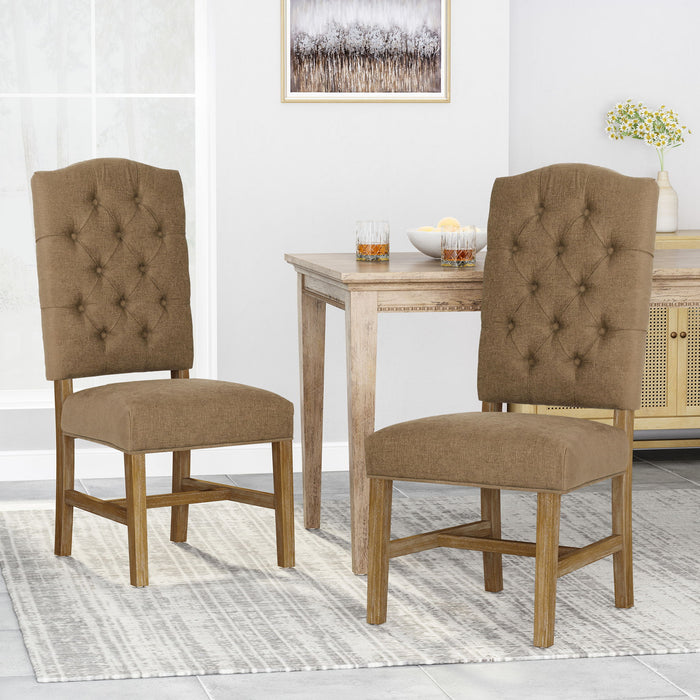 Elegant Dining Chair With Button Tufted Design