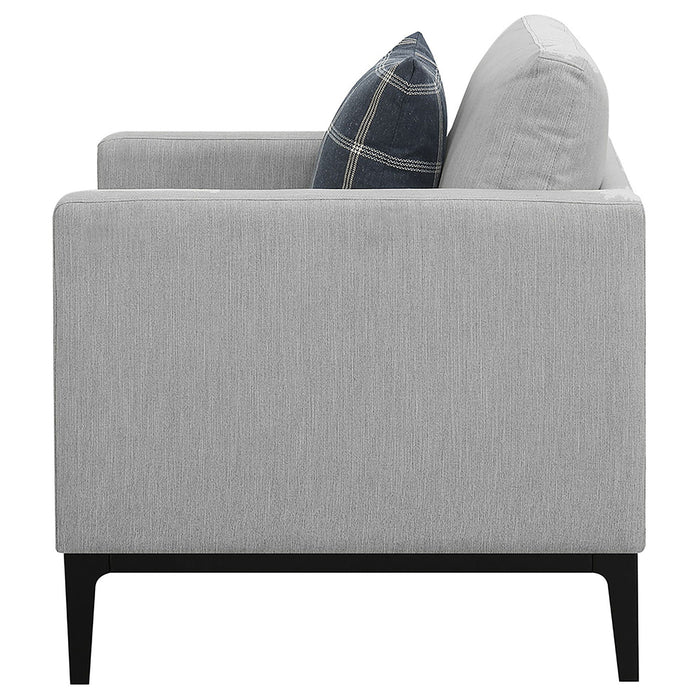 Saba - Upholstered Chair With Reversible Cushions - Gray