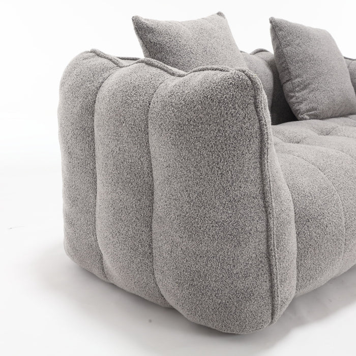 Cozy Beanbag Chair With High Resilience Foam Core For 2