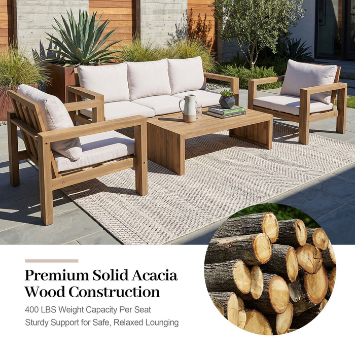 4 Piece Patio Sofa Set