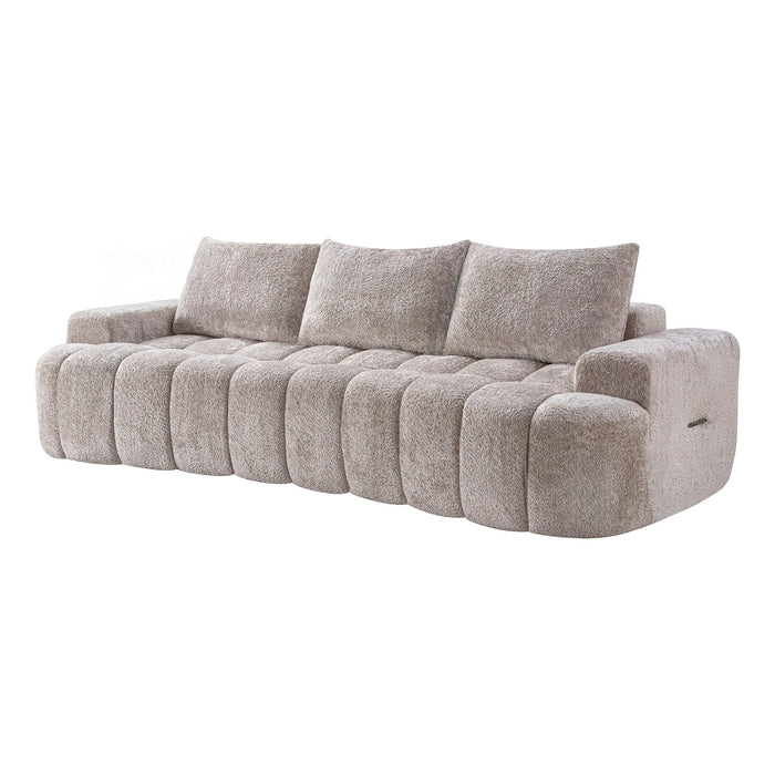 Extra Large Curved Front Compressed Sectional Sofa