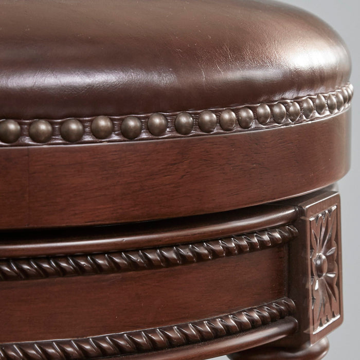Rustic Elegance Backless Swivel Stool