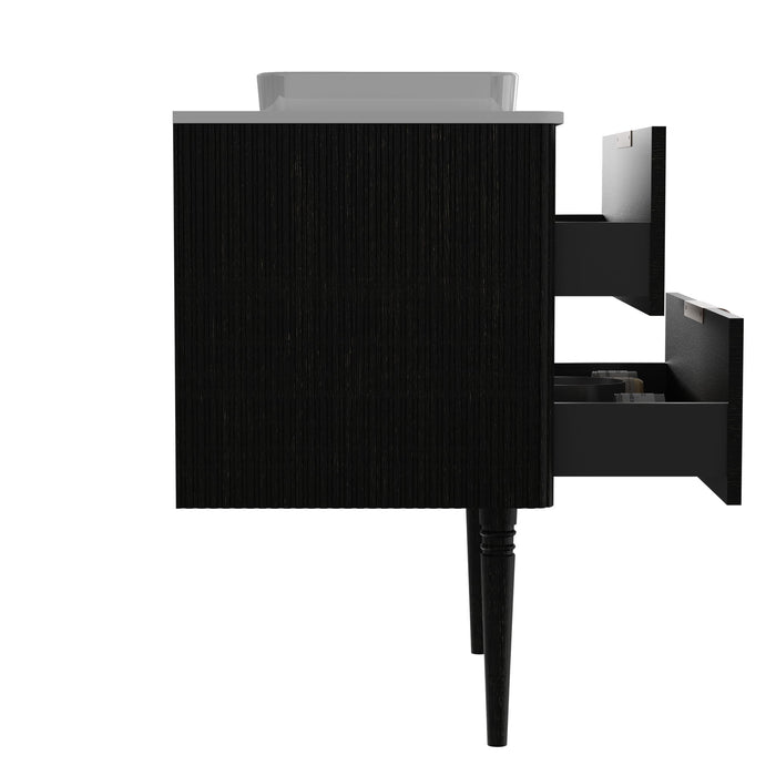 Elena - Modern Bathroom Vanity With Sink With Ample Storage, 2 Soft Close Drawers