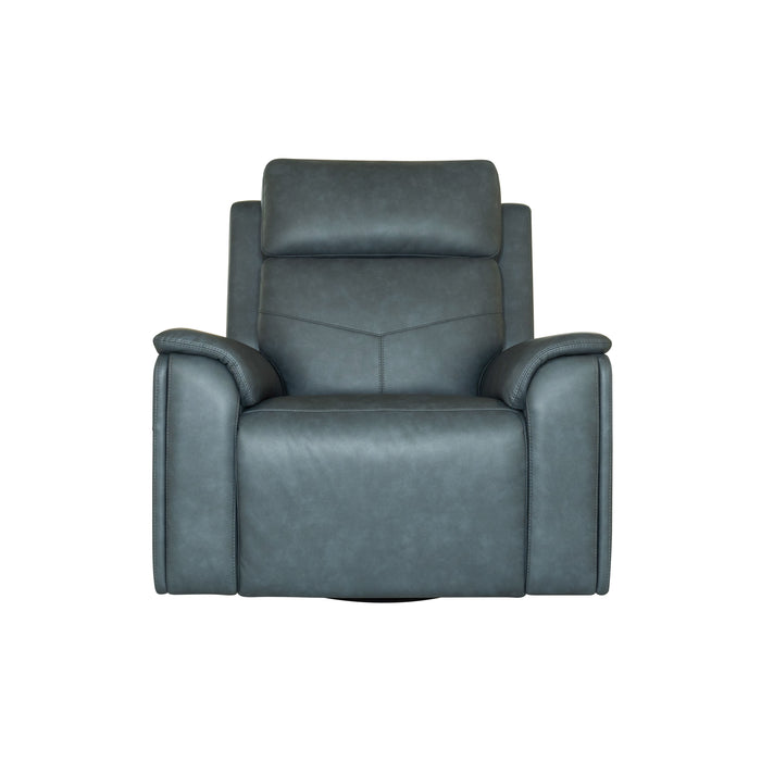 Vernon - Power Swivel Gliding Recliner With Power Headrest, Lumbar, Heat & Massage