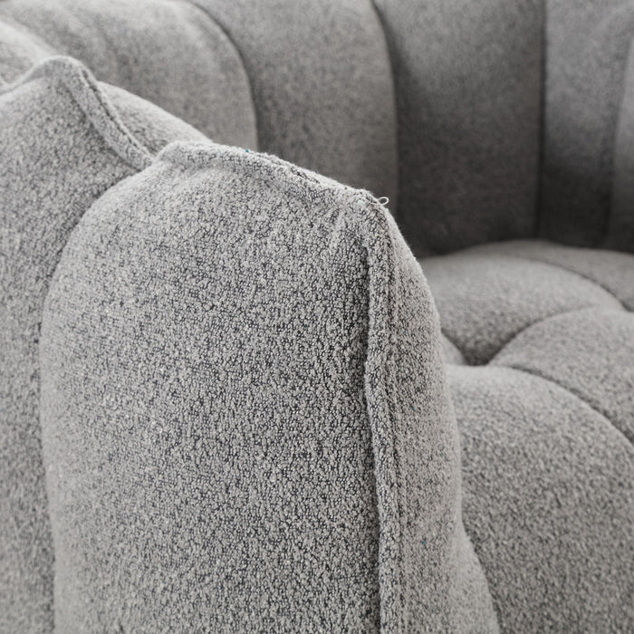 Soft Chenille Bean Bag Chair With High Resilient Foam