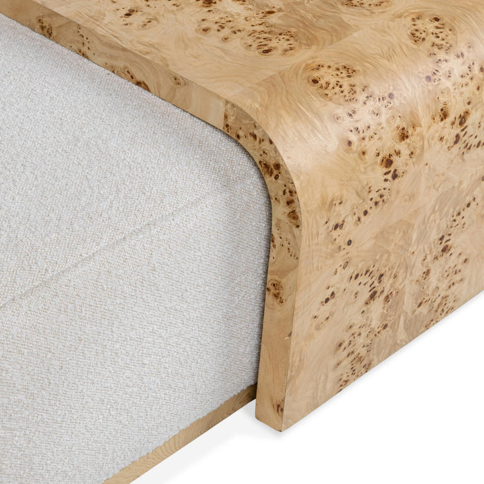 Kenan - Rectangle Ottoman Coffee Table - Creamy Ivory