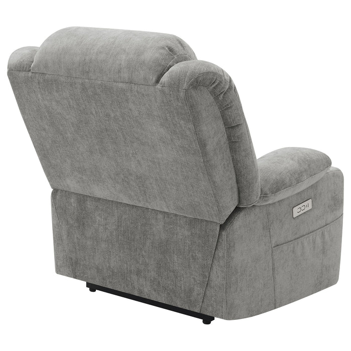 Beca - Upholstered Power Lift Recliner With Cupholders And USB Charging