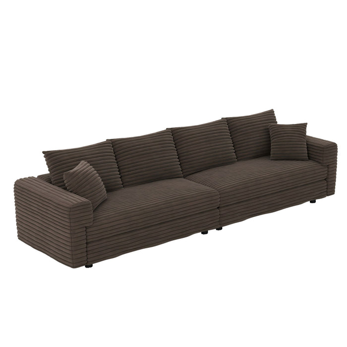 Modern Comfy Upholstered Sofa Cloud Couch & Deep Seat Couches
