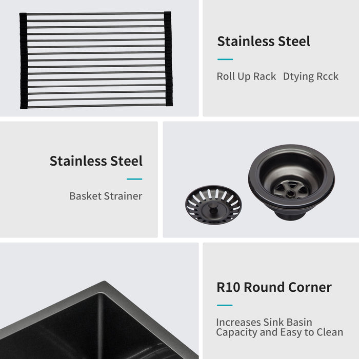 Farmhouse Kitchen Sink, Stainless Steel, Apron Front