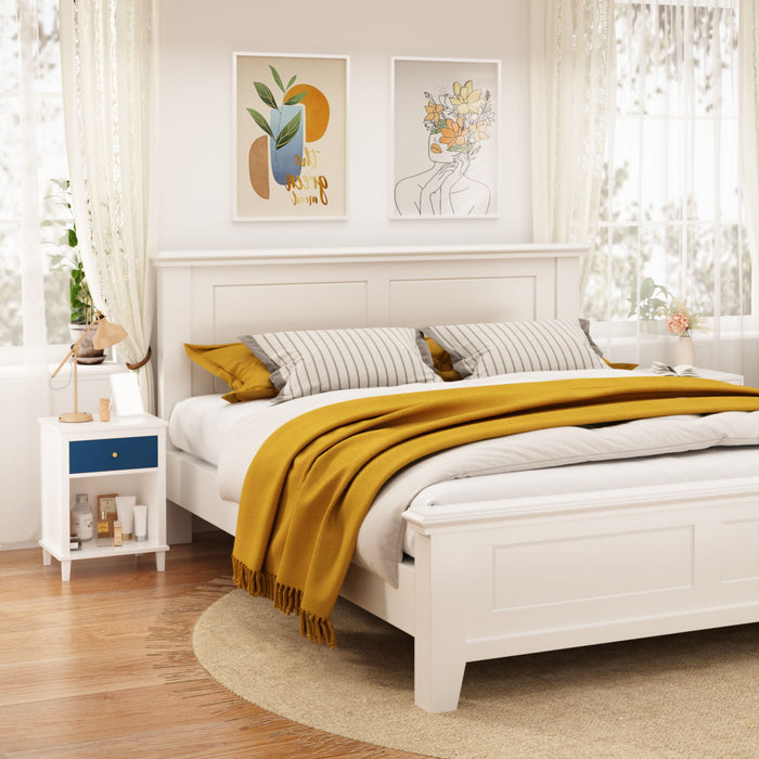 Nightstand With 1 Drawer 1 Shelf