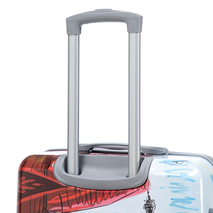 3 Piece Spinner Luggage Set 20" / 24" / 28" With Combination Lock And Silent Wheels - Coffee