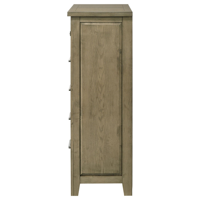 Pelton - 5 Drawer Chest - Oak