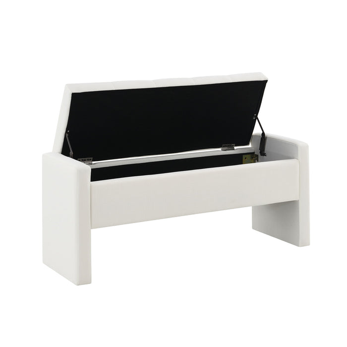 Modern Upholstered Large Bed End Bench With Storage
