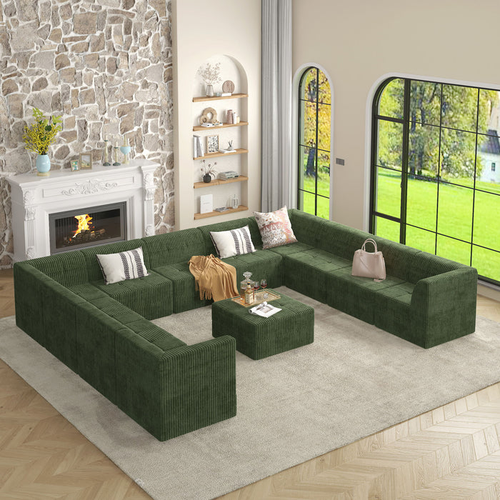 Modern Minimalist Corduroy Sleeper Sofa, Compressed Sectional Single Seat