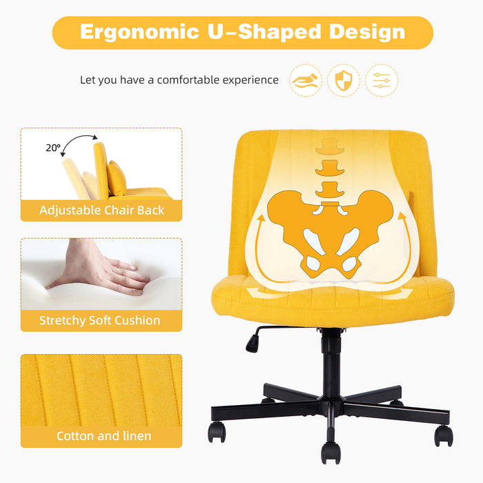 Criss Cross Office Chair With Adjustable Height, Ergonomic Design