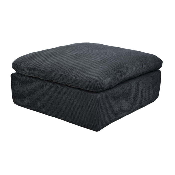 Full Compressed Ottoman - Dark Gray