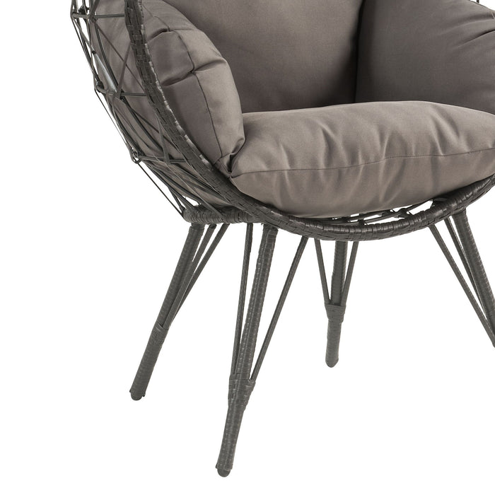 Aeven - Patio Lounge Chair - Light Gray