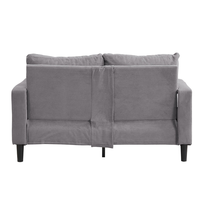 Modern Upholstered 2 Piece Sofa Set With 3 Seater And 2 Seater