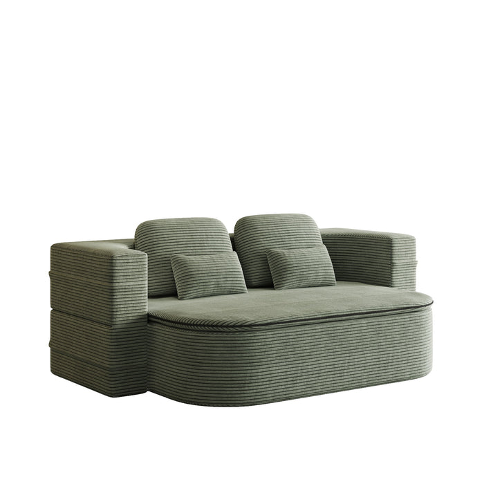 2 In 1 Foldable Sofa Bed With Multi Functional Blanket