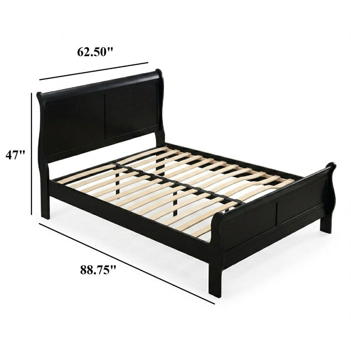 Louis Phillipe Sleigh Bed