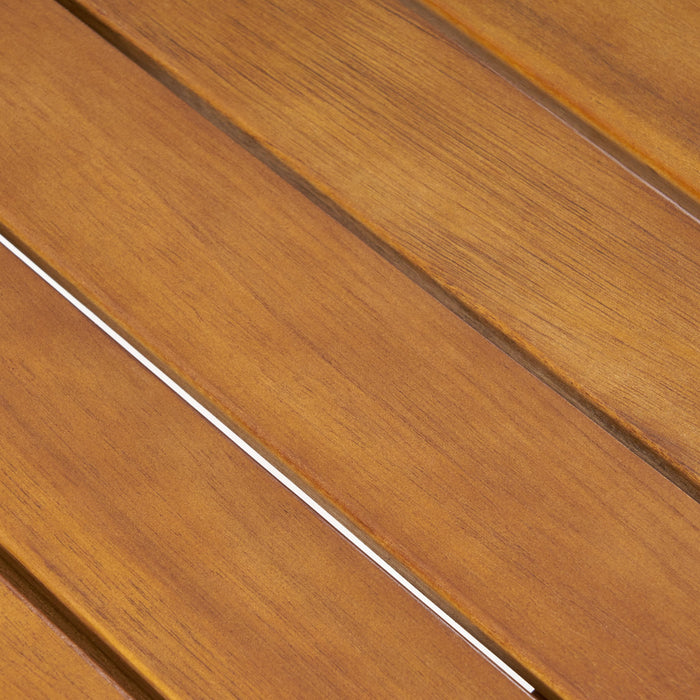 Outdoor Acacia Wood Side Table With Weather Resistance