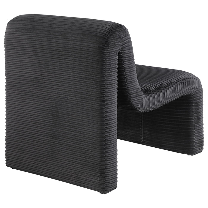 Winne - Curved Armless Accent Chair