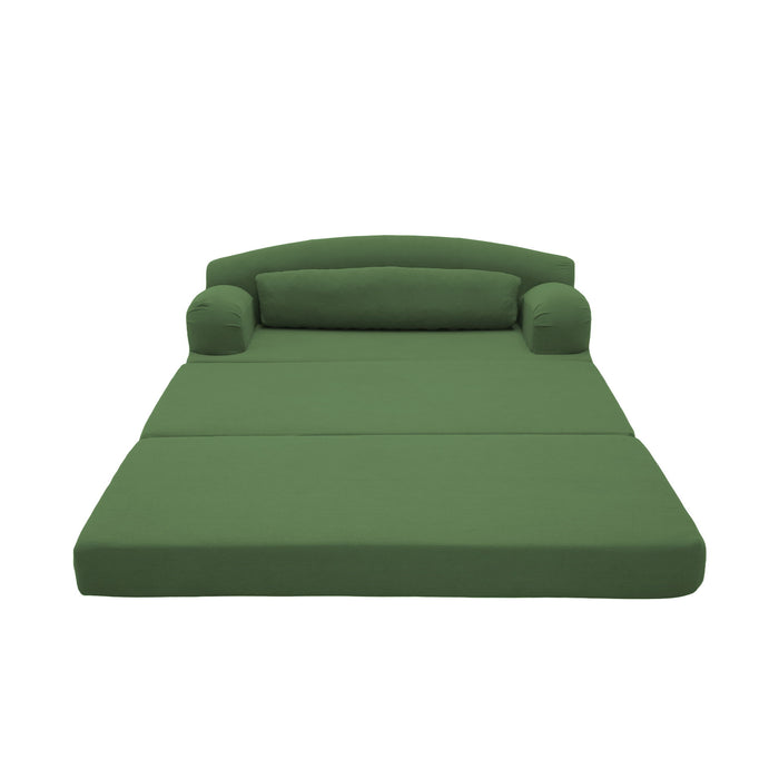 2 Seater Sofa Bed, Compact Foldable Floor Couch