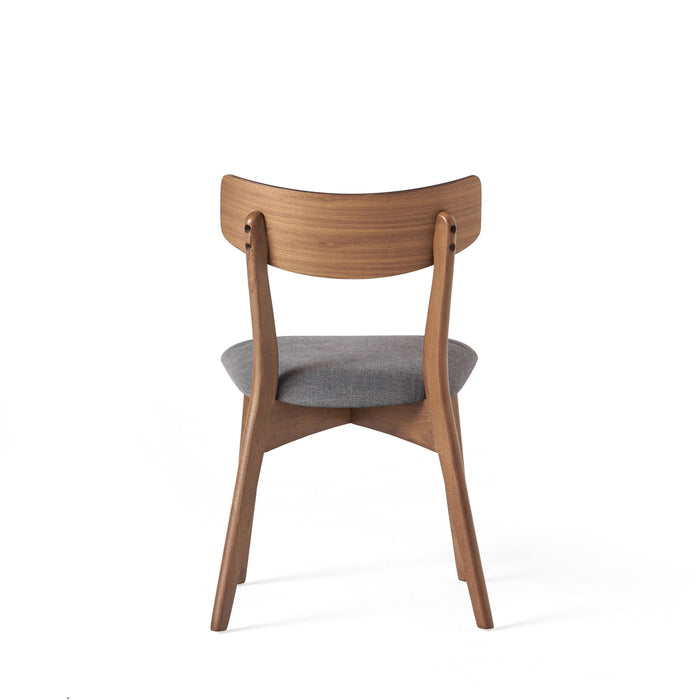 5 Piece Mid - Century Dining Set, Upholstered Dining Chairs