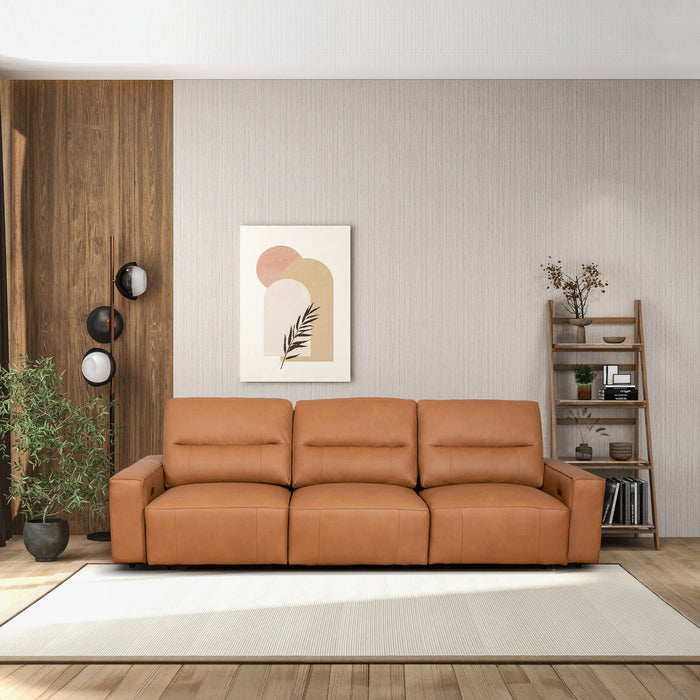 Grant - Triple Power Convertible Sofa - Cognac