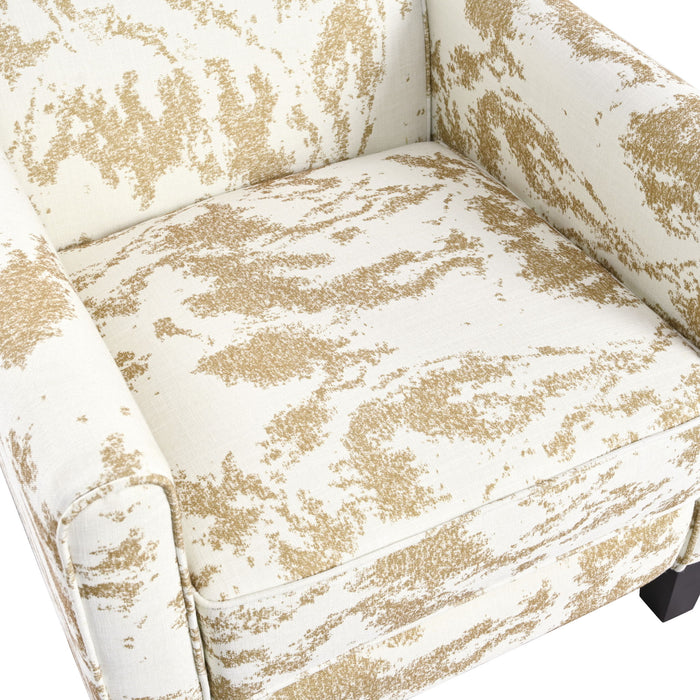 Push Back Upholstered Recliner Armchair