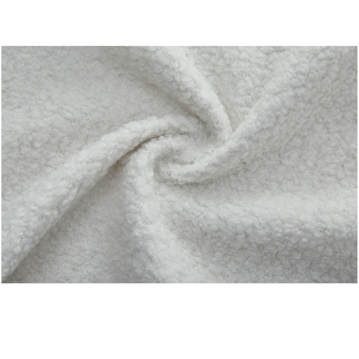 Modern Floor Sofa, With 2 Pillows, Convertible Teddy Fabric Foam Filled Bed