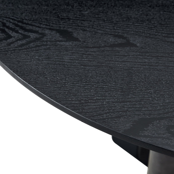 Round Dining Table With Cross Base, Modern Home Furniture