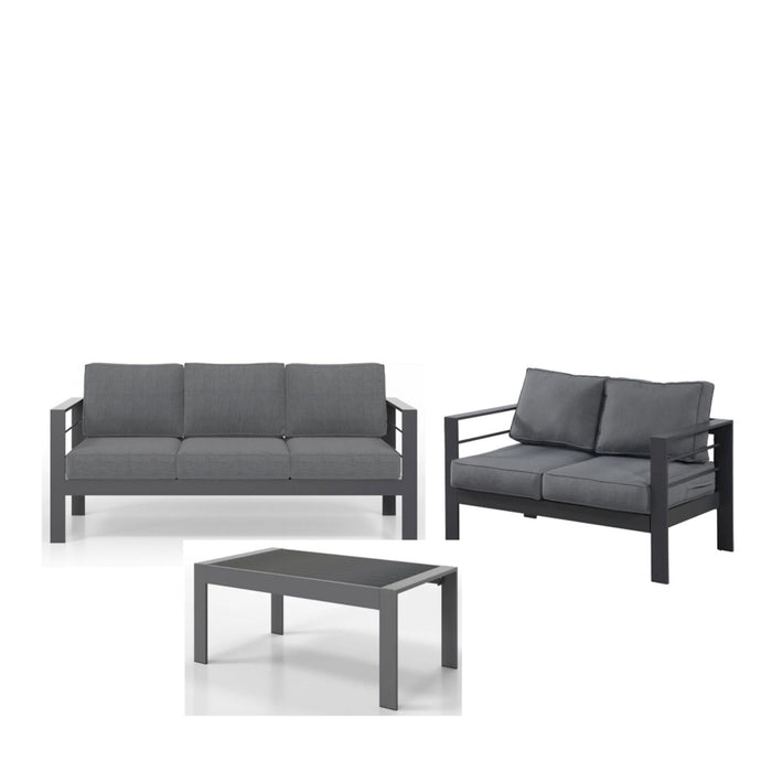 Outdoor Patio Set All-Weather With Thick Cushions