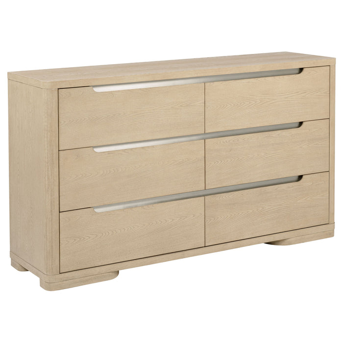 Mirador - 6 Drawer Bedroom Dresser - Natural