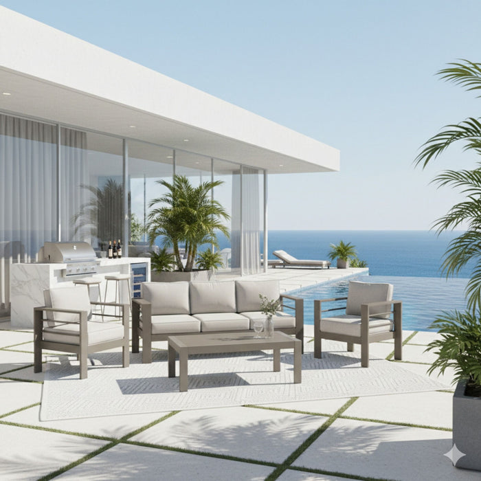 Outdoor Patio Set All-Weather & Thick Cushions